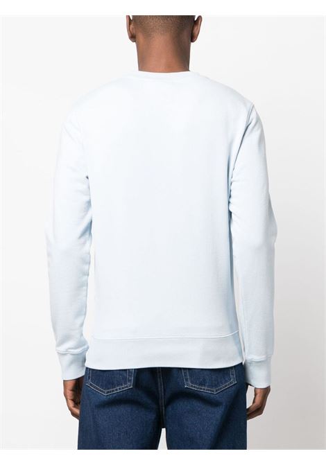 Light blue Chillax Fox-motif sweatshirt - men MAISON KITSUNÉ | LM00303KM0001P422